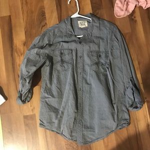 Grey button up